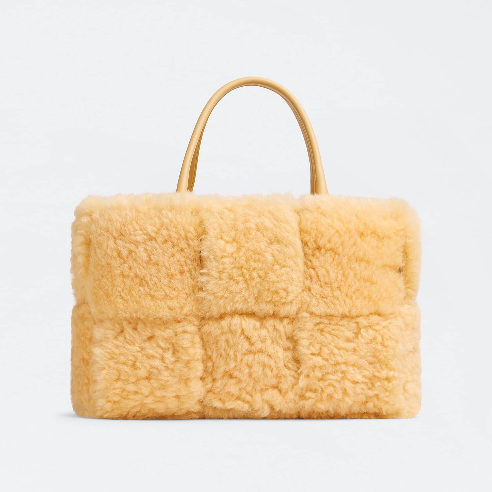 Bottega Veneta Teddy Small Shearling Arco Tote