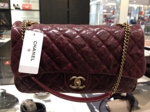 Chanel Burgundy Large Shiva Flap Bag