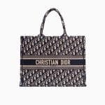 Dior Blue Oblique Canvas Book Tote Bag