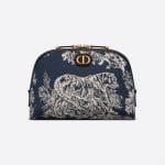 Dior Blue Toile De Jouy Medium 30 Montaigne Beauty Pouch