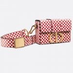 Dior Red Polkadot Dioramour 30 Montaigne Box Bag