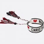 Dior White/Black/Red J'adior Beaded Bracelet