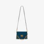 Givenchy Blue/Green Leather/Suede Small GV3 Bag