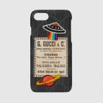 Gucci Black/Grey GG Supreme Night Courrier iPhone 7 Case