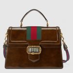 Gucci Brown Medium Top Handle Bag