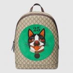 Gucci Green Bosco Patch GG Supreme Backpack Bag