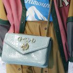 Gucci Light Blue Crocodile Flap Bag - Fall 2018