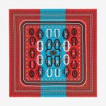 Hermes Bouclerie Moderne Silk Bandana 55