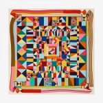 Hermes L'art Du Bojagi Cashmere and Silk Shawl GM