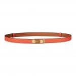 Hermes Poppy Orange Epsom Kelly Belt