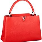 Louis Vuitton Coral Coquelicot Capucine MM Tote Bag - Fall 2014