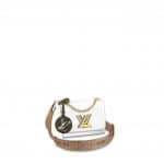 Louis Vuitton White Twist PM Bag with Jacquard Strap