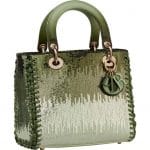 Lady Dior Green Sequins Bag - Prefall 2021