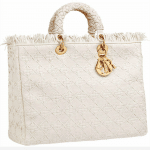 Dior White Diorissimo Tote Bag