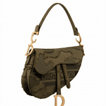 Dior Camouflage Saddle Bag - Green