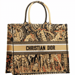 Dior Giraffe Print Book Tote Bag