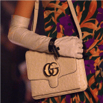 Gucci Beige Ostrich Flap Bag - Cruise 2019