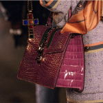 Gucci Purple Crocodile Sylvie Bag - Cruise 2019