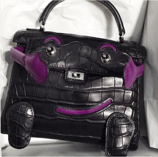 Hermes Black Matte Gator Quelle Idole Bag