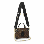 Louis Vuitton Black Monogram Canvas Petite Malle Souple Bag 1