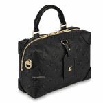 Louis Vuitton Black Monogram Empreinte Petite Malle Souple Bag 1