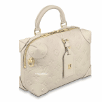 Louis Vuitton Blanc Monogram Empreinte Petite Malle Souple Bag 1